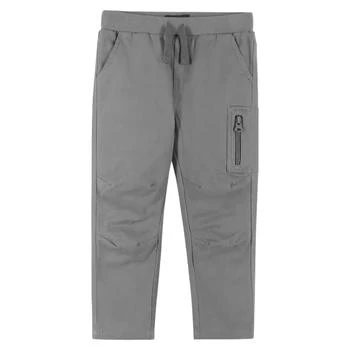 Andy & Evan | Boys Twill Zip Pocket Pants In Grey,商家Premium Outlets,价格¥271