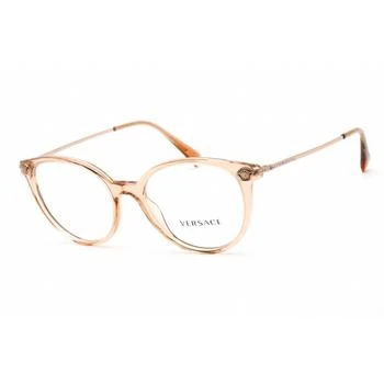 Versace | Versace Women's Eyeglasses - Clear Lens Brown Plastic Round Shape Frame | VE3251B 5215 3.5折×额外9折x额外9.5折, 独家减免邮费, 额外九折, 额外九五折