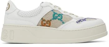 Gucci | White & Beige GG Sneakers 