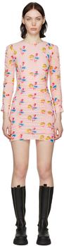ganni裙, Ganni | Pink Nylon Mini Dress商品图片 额外8.5折, 额外八五折
