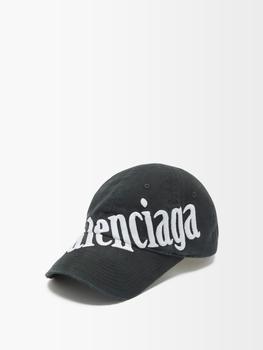 巴黎世家帽子精选, Balenciaga | Logo-embroidered cotton baseball cap商品图片 