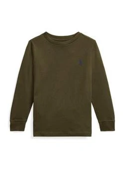 Ralph Lauren | Lauren Childrenswear Boys 4 7 Cotton Jersey Long Sleeve T Shirt,商家Belk,价格¥80