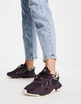 阿迪达斯ozweego, Adidas | adidas Originals Ozweego trainers in maroon商品图片 