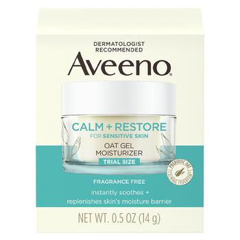 Aveeno | Calm + Restore Oat Gel Face Moisturizer, Sensitive Skin商品图片,独家减免邮费
