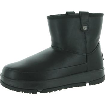 推荐Ugg Womens Classic Weather Mini Leather Faux Fur Lined Winter & Snow Boots商品