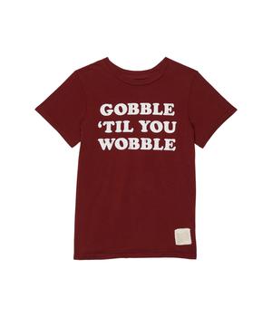 更多The Original Retro Brand, The Original Retro Brand | Cotton Gobble Till You Wobble Crew Neck Tee (Little Kids/Big Kids)商品图片 4.5折