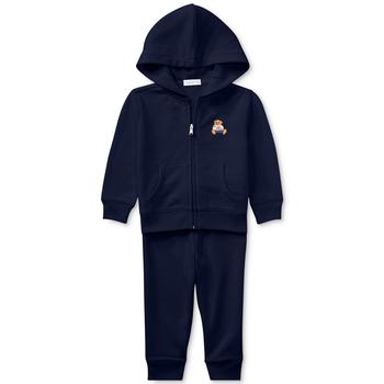 商品Ralph Lauren | Ralph Lauren Baby Boys Bear Hoodie & Pants Set,商家Macy's,价格¥362图片