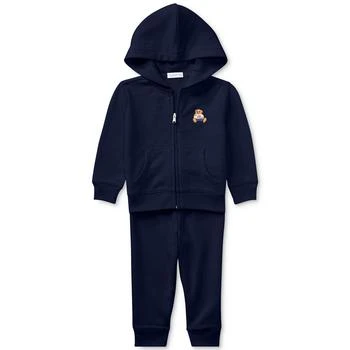 Ralph Lauren | Baby Boys Bear Hoodie and Pants, 2 Piece Set,商家Macy's,价格¥341