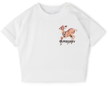burberry t恤, Burberry | 白色 Deer 婴儿 T 恤商品图片 