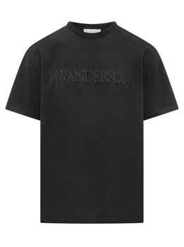 JW Anderson | JW Anderson Logo Embroidered Short-Sleeved T-Shirt,商家Cettire,价格¥510