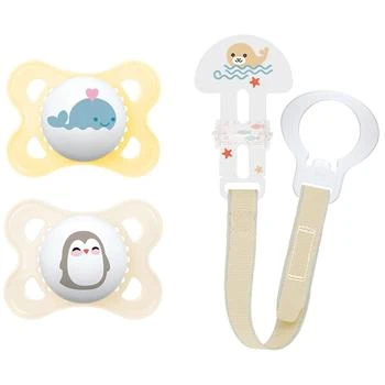 MAM | Orthodontic Pacifiers and Clip, 0-6 mos Value Pack,商家Walgreens,价格¥88