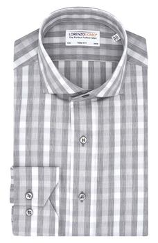 Lorenzo Uomo, Lorenzo Uomo | Trim Fit Heathered Gingham Dress Shirt商品图片 3.9折