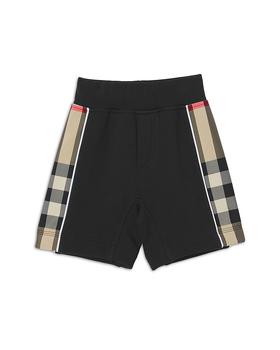 Burberry | Unisex Check Panel Cotton Shorts - Baby商品图片,