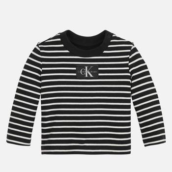 Calvin Klein | Calvin Klein Baby Striped Stretch-Cotton T-Shirt商品图片,