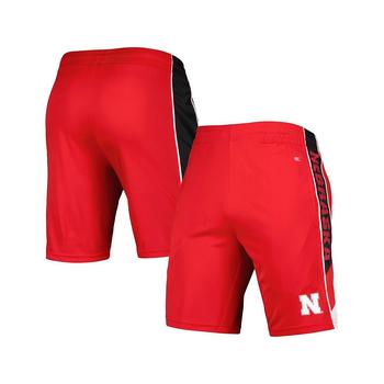 Colosseum | Men's Scarlet Nebraska Huskers Pool Time Shorts商品图片,