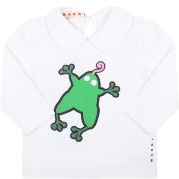 商品Marni | Marni White T-shirt For Baby Girl With Gecko,商家Italist,价格¥603图片