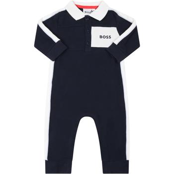 商品Hugo Boss | Hugo Boss Blue Babygrow For Baby Boy With Logo,商家Italist,价格¥836图片