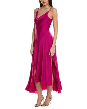 NICHOLAS | Nicholas Elsie Ruffle Slit Silk-Blend Gown,商家Premium Outlets,价格¥1741