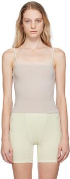 Taupe New Vintage Straight Neck Camisole