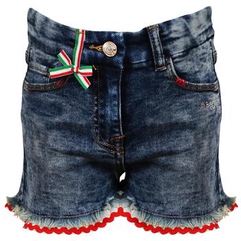 推荐Blue Denim Shorts With Red Trim商品