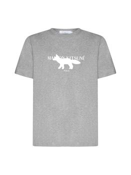 推荐Maison Kitsuné Logo Printed Crewneck T-Shirt商品