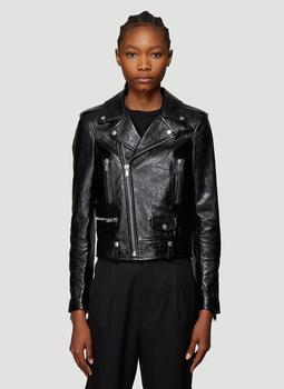 圣罗兰皮衣, Yves Saint Laurent | Motorcycle Leather Jacket in Black商品图片 