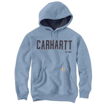 推荐Carhartt Men's Loose Fit Midweight Felt Logo Graphic Sweatshirt商品