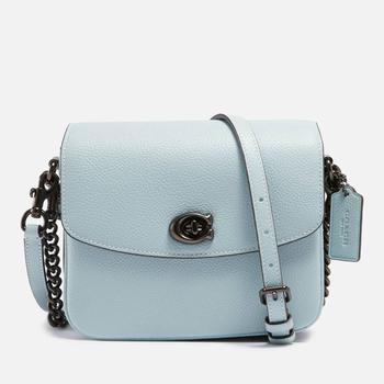 推荐Coach Women's Polished Pebbled Cassie Cross Body Bag 19 - Aqua商品