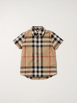 推荐Burberry Owen tartan stretch cotton shirt商品