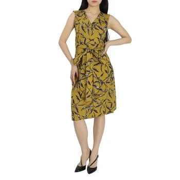 推荐Ladies Yellow  Cotton Poplin Pepsi Floral Print Dress商品