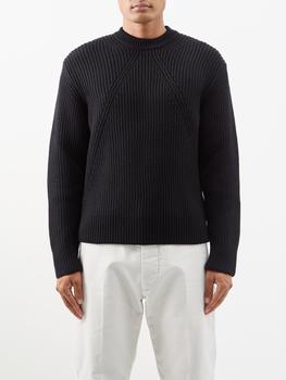 春装Zegna, Zegna | Crew-neck ribbed wool sweater商品图片 