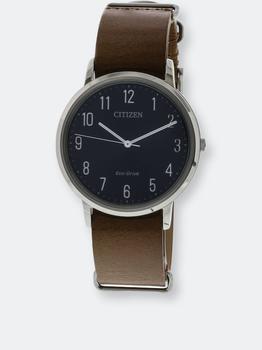 推荐Citizen Men's Eco-Drive BJ6501-10L Silver Leather Fashion Watch Silver (Grey) ONE SIZE商品