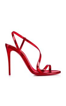 推荐Christian Louboutin - Rosalie Psychic 100mm Patent Leather Sandals - Red - IT 39 - Moda Operandi商品