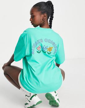 推荐adidas Originals t-shirt with back print in green商品
