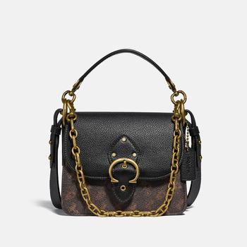 coach beat, Coach | Coach Women's Beat Coated Canvas Shoulder Bag - Black商品图片 6折