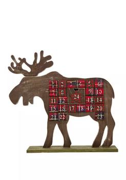 商品21.74 Inch Countdown to Christmas Wooden Reindeer Advent Calendar Décor,商家Belk,价格¥913图片