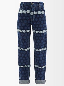 Charles Jeffrey Loverboy真假, Charles Jeffrey Loverboy | Runes etched polka-dot straight-leg jeans商品图片 2.9折