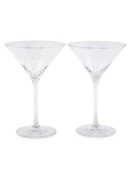 商品2-Piece Crystal-Embellished Martini Glass Set图片