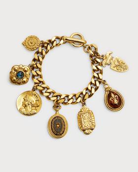 商品24k Gold Multicolor Chain Bracelet图片