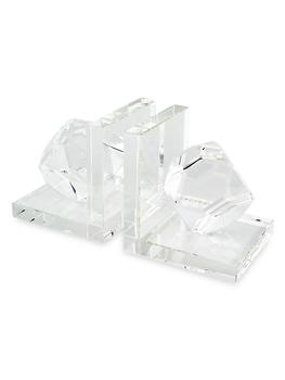 商品Tizo | Clear Crystal Bookend Pair,商家Saks Fifth Avenue,价格¥1201图片