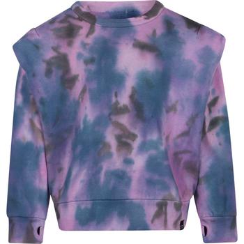 推荐Tie and dye all over spray print oversize sweatshirt in purple with thumb holes商品