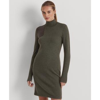 女装拉夫劳伦连衣裙, Ralph Lauren | Petite Turtleneck Sweater Dress商品图片 
