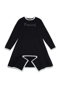 Marni | Marni Kids Logo Stitched Front Slit Dress 6.2折