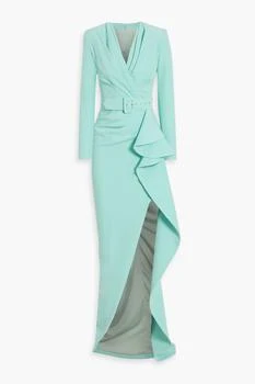 RHEA COSTA | Belted draped crepe gown,商家THE OUTNET US,价格¥2991