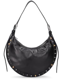 推荐Crescent Moon Stud Leather Shoulder Bag商品