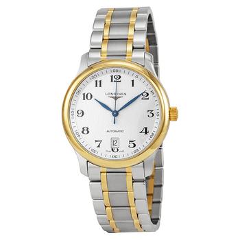 美国Longines, Longines | Master Collection White Dial Steel and 18kt Yellow Gold Mens Watch L26285787商品图片 6折