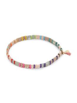 商品Shashi | Tilu Traffic 14K Goldplated & Enamel Bead Bracelet,商家Saks OFF 5TH,价格¥219图片