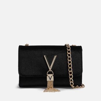 推荐Valentino Bags Women's Divina Velvet Gift Shoulder Bag - Black商品