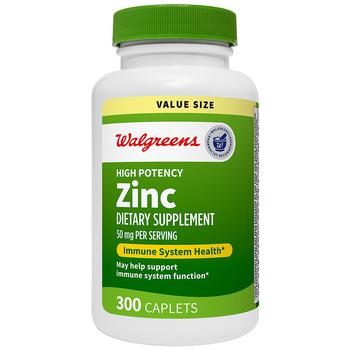 商品Walgreens | High Potency Zinc 50 mg,商家Walgreens,价格¥123图片