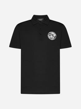 推荐Medusa-patch cotton polo shirt商品